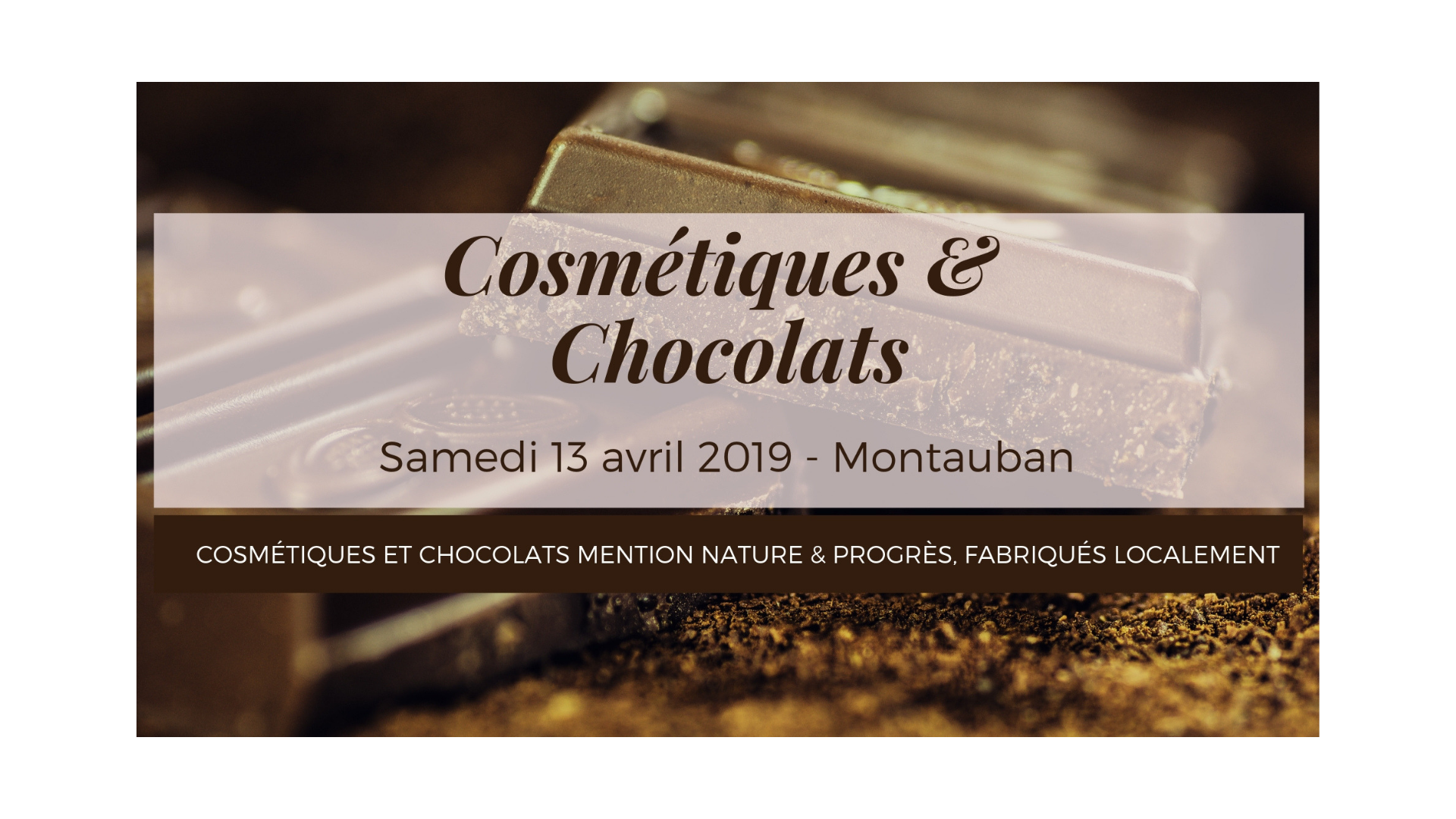 Cosmétiques & Chocolats, chez IBBEO