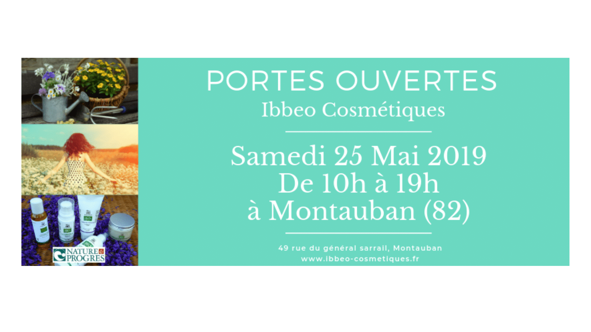 Portes ouvertes 2019 Ibbeo Cosmétiques à Montauban (82)