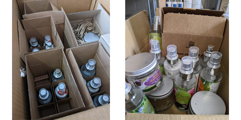retour du verre consigne cosmétiques