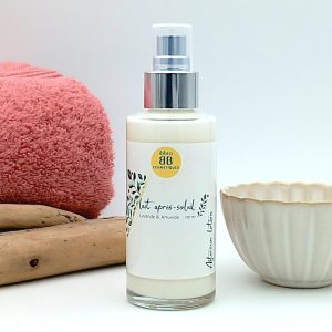 Lait après-soleil - amande douce et bleuet - en verre